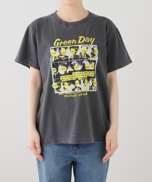 GOOD ROCK SPEED(グッドロックスピード)の「GOOD ROCK SPEED / グッドロックスピード Green Day T-SHIRT(Tシャツ/カットソー・レディース・チャコールグレー・SMALL/LARGE/MEDIUM)」の7枚目の写真