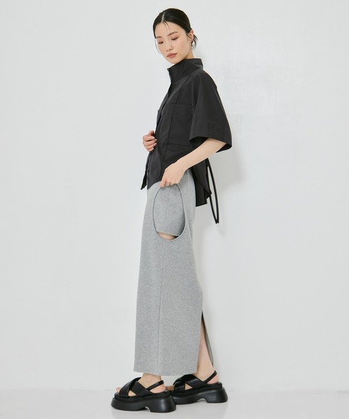STUDIOUS(ステュディオス)の「【STUDIOUS/ステュディオス】Padded Cross Sandals/パデッドクロスサンダル/厚底サンダル/歩きやすい(サンダル・レディース・ブラック・1/2)」の7枚目の写真