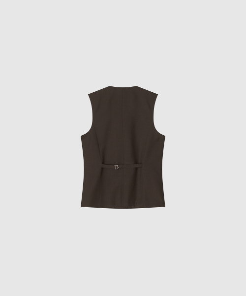 THE LILLE(ザ リル)の「Hace Wool Vest_Brown(その他アウター・レディース・その他・FREE)」の3枚目の写真