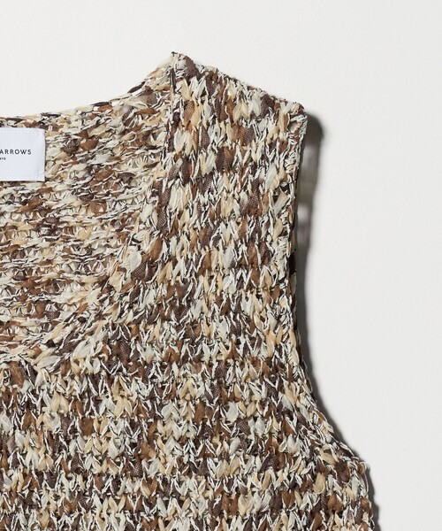 UNITED ARROWS(ユナイテッドアローズ)の「カラーミックス ニット ベスト(ベスト・レディース・ネイビー/ブラウン系・FREE)」の13枚目の写真