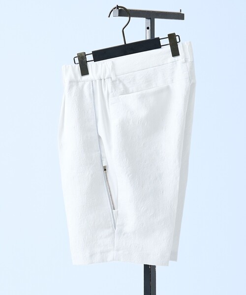 5351 POUR LES HOMMES（ゴーサンゴーイチプールオム）の「【リネンライク】タイガー ジャガード ショートパンツ（その他パンツ・メンズ・ホワイト/ブラック・44/50/48/46）」の4枚目の写真