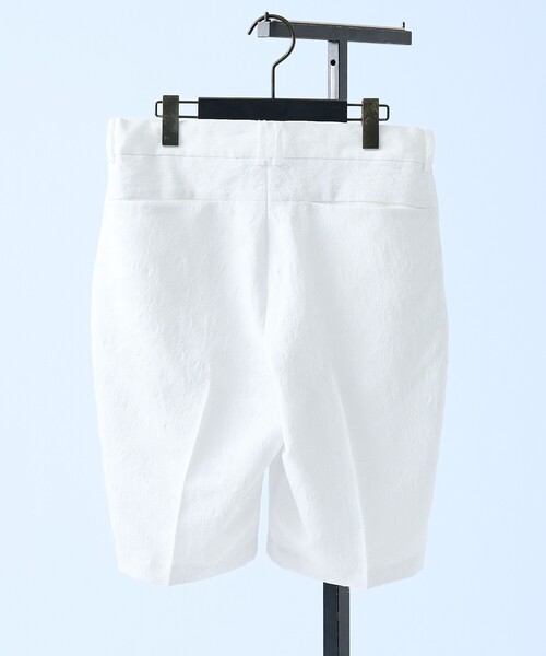 5351 POUR LES HOMMES（ゴーサンゴーイチプールオム）の「【リネンライク】タイガー ジャガード ショートパンツ（その他パンツ・メンズ・ホワイト/ブラック・44/50/48/46）」の5枚目の写真