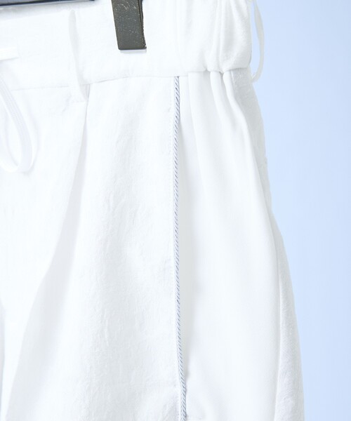 5351 POUR LES HOMMES（ゴーサンゴーイチプールオム）の「【リネンライク】タイガー ジャガード ショートパンツ（その他パンツ・メンズ・ホワイト/ブラック・44/50/48/46）」の9枚目の写真