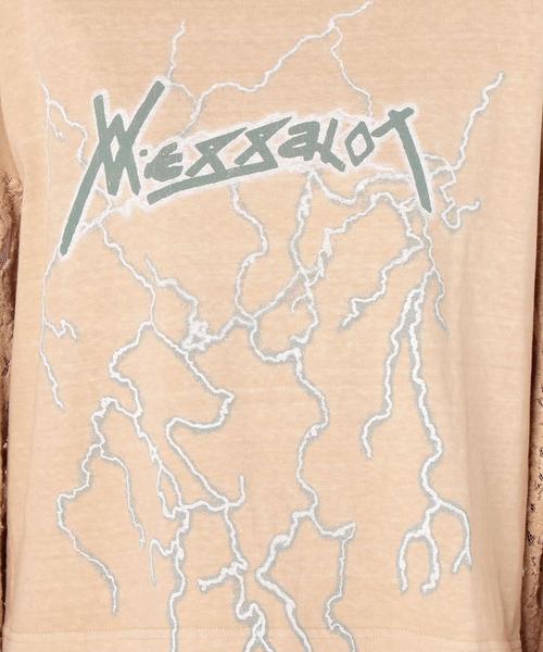 Another Edition（アナザーエディション）の「袖レースロックプリントプルオーバー/AEMBC C/ソデレースロックPRT PO◆（Tシャツ/カットソー・レディース・ダークグレー/ベージュ・FREE）」の15枚目の写真