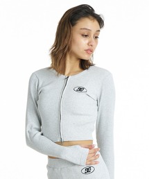 DC/ディーシー 長袖 Tシャツ ロンT リブ ダブルジップ クロップド丈 ショート丈 26 WS TELECO ZIP CARDIGAN LCD264313