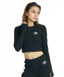 DC/ディーシー 長袖 Tシャツ ロンT リブ ダブルジップ クロップド丈 ショート丈 26 WS TELECO ZIP CARDIGAN LCD264313