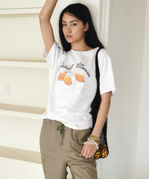 レモングラフィックオーバーサイズTシャツホワイトMDTS095WHITE