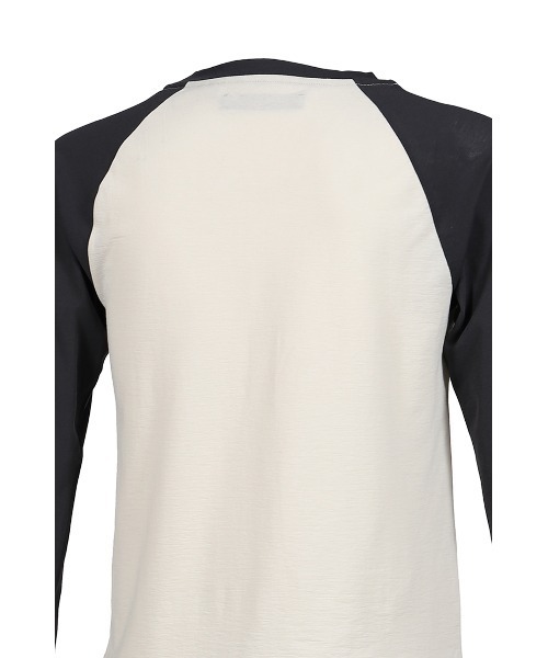 JUN/NAKAYAMA（ジュンナカヤマ）の「RAGLAN HENLEY NECK TEE（Tシャツ/カットソー・メンズ・グリーン系カモフラージュ/ブラック・SMALL/MEDIUM/LARGE）」の6枚目の写真