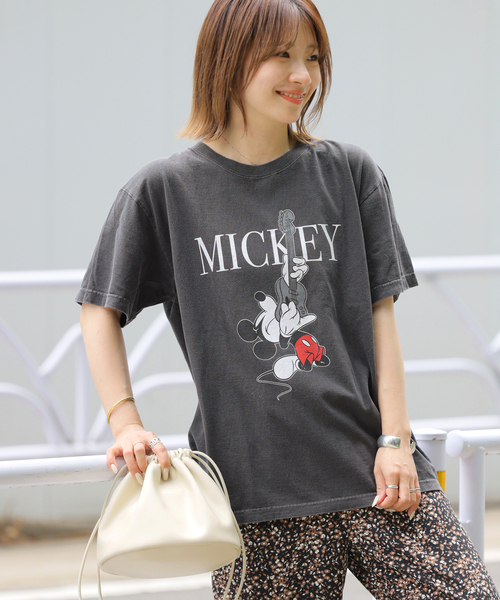 JOURNAL STANDARD relume(ジャーナルスタンダード レリューム)の「《追加》【GOOD ROCK SPEED / グッドロックスピード】<MICKEY MOUSE>Tシャツ(Tシャツ/カットソー・レディース・ホワイト/ブラック/ブラック系その他/ブラウン・MEDIUM)」の17枚目の写真