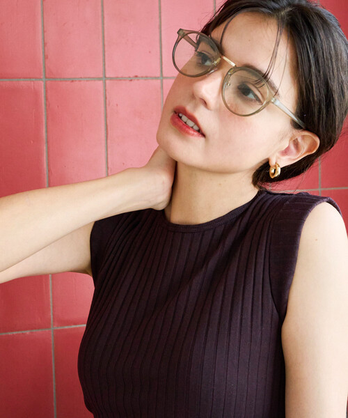 FREAK'S STORE（フリークスストア）の「限定展開　<UVカット>調光 レンズ ボストン サングラス（サングラス・レディース・ベージュ/ブラウン/グレー/ブラック・ONE SIZE）」の17枚目の写真