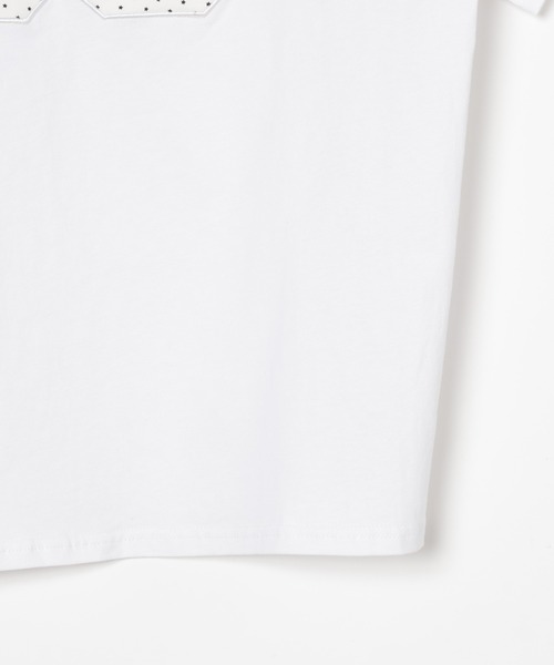 3.3 Field Trip (3.3フィールドトリップ)の「3.3 Field Trip/スター柄ストール付きアップリケナンバーTシャツ(Tシャツ/カットソー・レディース・ホワイト/ブラック/グレー・FREE)」の9枚目の写真