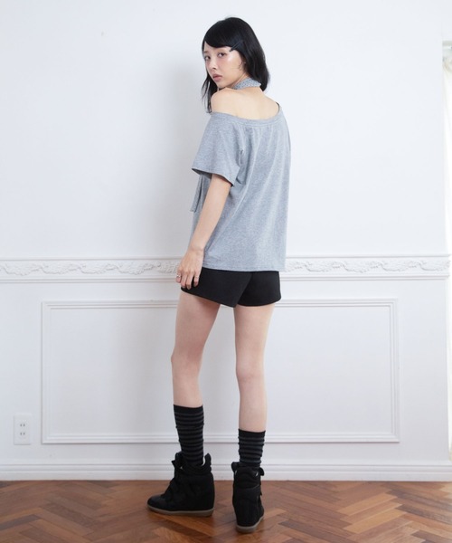 3.3 Field Trip (3.3フィールドトリップ)の「3.3 Field Trip/スター柄ストール付きアップリケナンバーTシャツ(Tシャツ/カットソー・レディース・ホワイト/ブラック/グレー/ミント・FREE)」の20枚目の写真