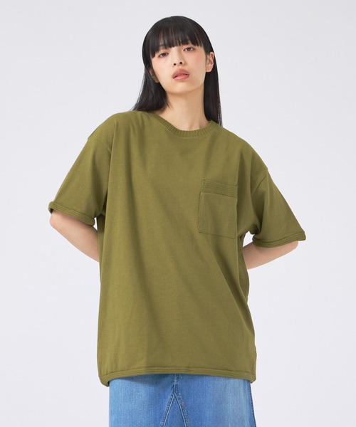 JEMORGAN(ジェーイーモーガン)の「【JEMORGAN / ジェーイーモーガン】 天竺カットオフリブ半袖Tシャツ/ユニセックス/JE088-224(Tシャツ/カットソー・メンズ・ダークグリーン/オフホワイト/ブラック/カーキ・M/L/XL)」の4枚目の写真