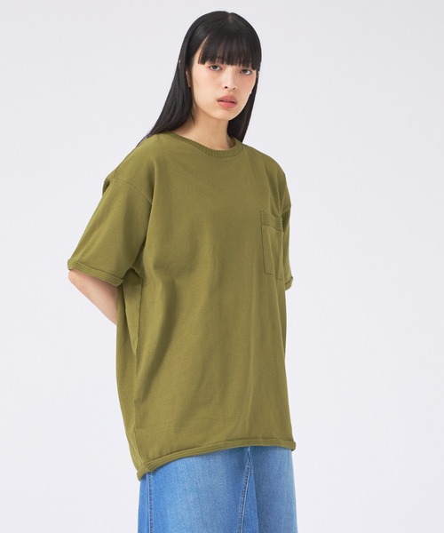 JEMORGAN(ジェーイーモーガン)の「【JEMORGAN / ジェーイーモーガン】 天竺カットオフリブ半袖Tシャツ/ユニセックス/JE088-224(Tシャツ/カットソー・メンズ・ダークグリーン/オフホワイト/ブラック/カーキ・M/L/XL)」の5枚目の写真