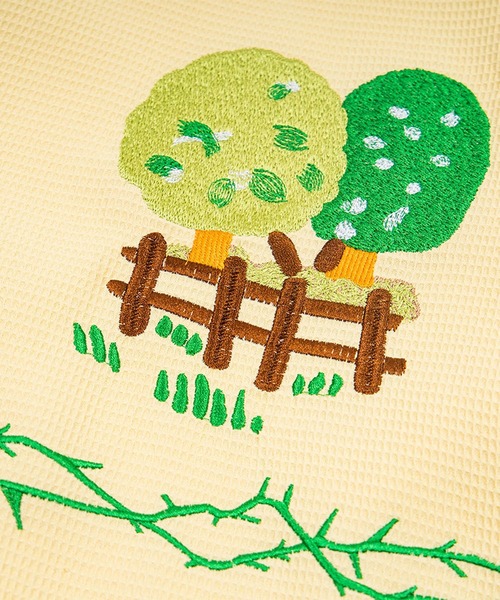 HOOK(フック)の「HOOK ガーデン総刺繍 ビッグシルエット 半袖シャツ (SS)(シャツ/ブラウス・メンズ・イエロー/ホワイト・FREE)」の7枚目の写真