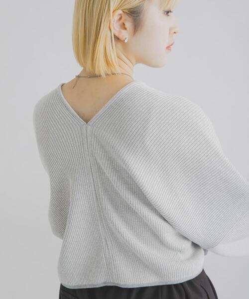 THE GOODLAND MARKET(ザグッドランドマーケット)の「cwtch UPCYCLE LIC CARDIGAN(カーディガン/ボレロ・レディース・グレー・FREE)」の4枚目の写真