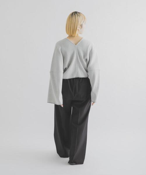 THE GOODLAND MARKET(ザグッドランドマーケット)の「cwtch UPCYCLE LIC CARDIGAN(カーディガン/ボレロ・レディース・グレー・FREE)」の8枚目の写真