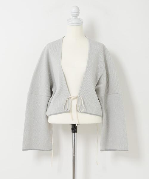THE GOODLAND MARKET(ザグッドランドマーケット)の「cwtch UPCYCLE LIC CARDIGAN(カーディガン/ボレロ・レディース・グレー・FREE)」の9枚目の写真