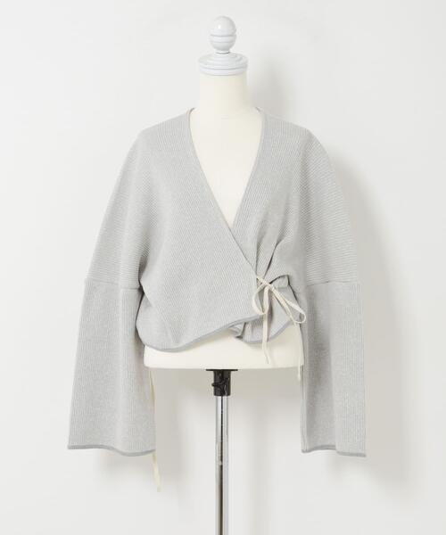 THE GOODLAND MARKET(ザグッドランドマーケット)の「cwtch UPCYCLE LIC CARDIGAN(カーディガン/ボレロ・レディース・グレー・FREE)」の10枚目の写真