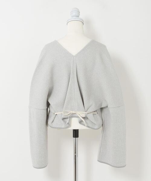 THE GOODLAND MARKET(ザグッドランドマーケット)の「cwtch UPCYCLE LIC CARDIGAN(カーディガン/ボレロ・レディース・グレー・FREE)」の11枚目の写真