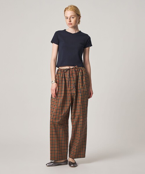 Steven Alan(スティーブンアラン)の「<Steven Alan>タック ギャザー イージーパンツ(その他パンツ・レディース・ブラック/ナチュラル/レッド・M/S)」の8枚目の写真