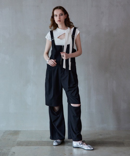 セール】Long-Strap Jumpsuit/ロングストラップジャンプスーツ（つなぎ