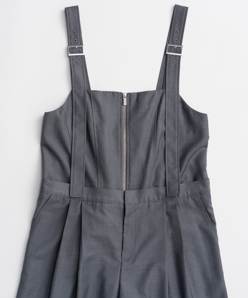 MAISON SPECIAL(メゾンスペシャル)の「Long-Strap Jumpsuit/ロングストラップジャンプスーツ(つなぎ/オールインワン・レディース・ブラック/グレー・36/38)」の18枚目の写真