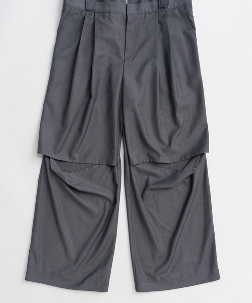 MAISON SPECIAL(メゾンスペシャル)の「Long-Strap Jumpsuit/ロングストラップジャンプスーツ(つなぎ/オールインワン・レディース・ブラック/グレー・36/38)」の17枚目の写真