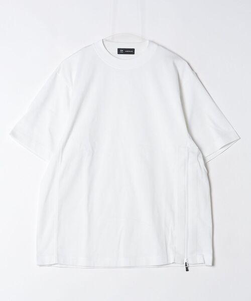 D-VEC(ディーベック)の「【D-VEC】HYBRID PLATING COTTON POLYESTER SHORT T-SHIRT(Tシャツ/カットソー・メンズ・ホワイト/カーキ・1/2)」の1枚目の写真