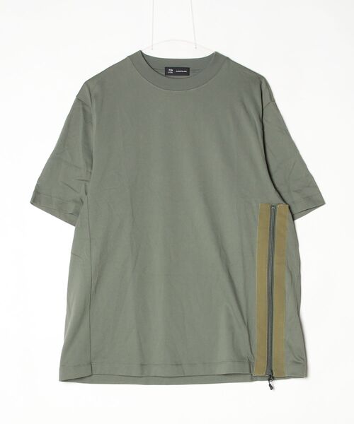 D-VEC(ディーベック)の「【D-VEC】HYBRID PLATING COTTON POLYESTER SHORT T-SHIRT(Tシャツ/カットソー・メンズ・ホワイト/カーキ・1/2)」の2枚目の写真
