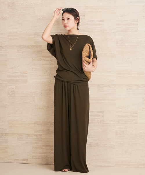 plage（プラージュ）の「《追加》Jersey Tunic プルオーバー 2（Tシャツ/カットソー・レディース・ブラウン/ホワイト/ブラック・FREE）」の8枚目の写真
