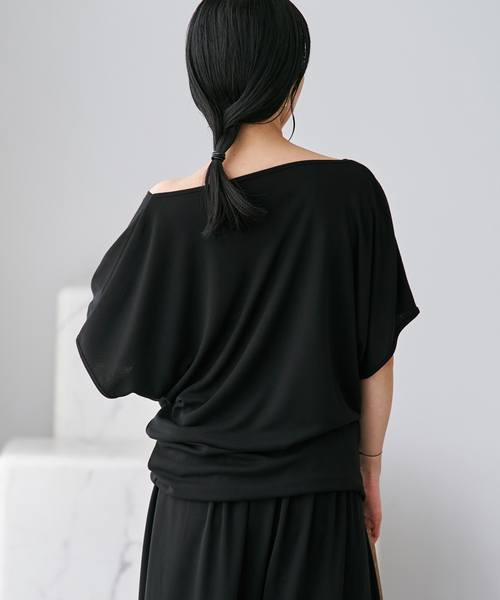 plage（プラージュ）の「《追加》Jersey Tunic プルオーバー 2（Tシャツ/カットソー・レディース・ブラウン/ホワイト/ブラック・FREE）」の14枚目の写真