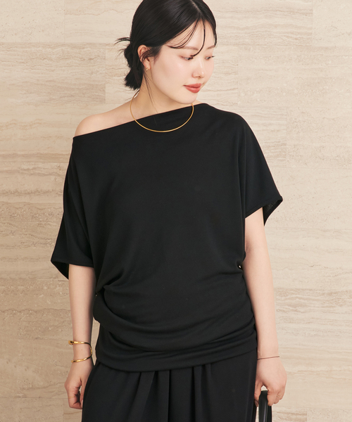 plage（プラージュ）の「《追加》Jersey Tunic プルオーバー 2（Tシャツ/カットソー・レディース・ブラウン/ホワイト/ブラック・FREE）」の19枚目の写真