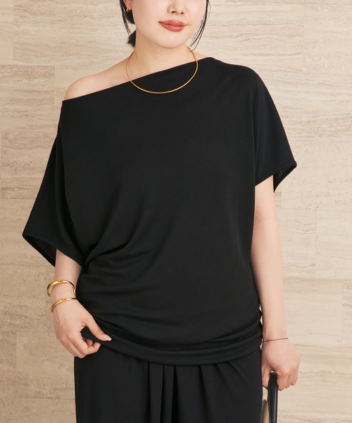 plage（プラージュ）の「《追加》Jersey Tunic プルオーバー 2（Tシャツ/カットソー・レディース・ブラウン/ホワイト/ブラック・FREE）」の21枚目の写真