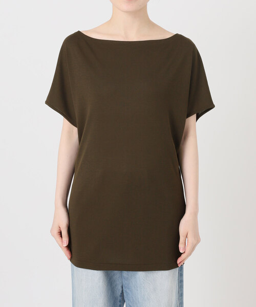 plage（プラージュ）の「《追加》Jersey Tunic プルオーバー 2（Tシャツ/カットソー・レディース・ブラウン/ホワイト/ブラック・FREE）」の5枚目の写真