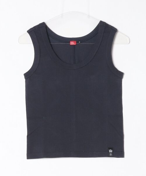 DOUBLE STANDARD CLOTHING(ダブルスタンダードクロージング)の「コーマ糸天竺タンクトップ(Tシャツ/カットソー・レディース・オートミール/ネイビー・36/38)」の17枚目の写真