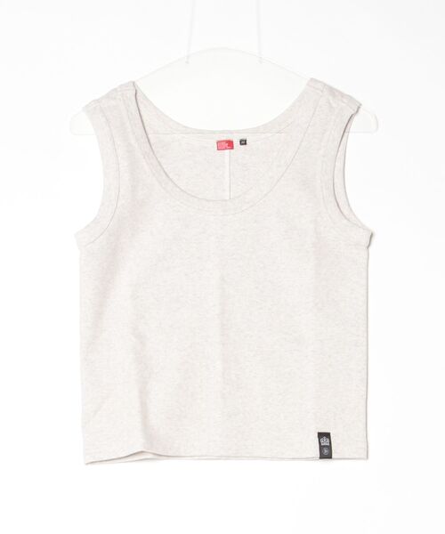 DOUBLE STANDARD CLOTHING(ダブルスタンダードクロージング)の「コーマ糸天竺タンクトップ(Tシャツ/カットソー・レディース・オートミール/ネイビー・36/38)」の18枚目の写真