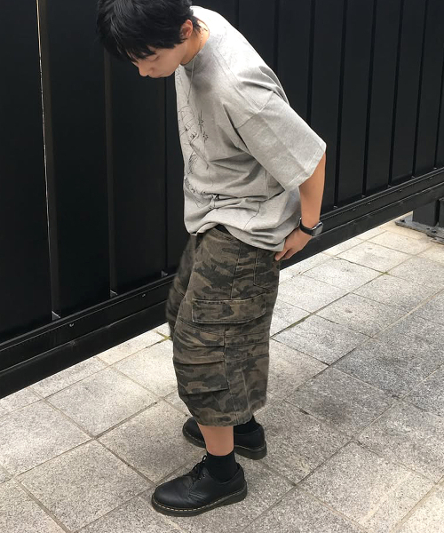 INTEMPOMOOD(インテンポムード)の「フィールドパラシュートバミューダパンツ_カモ(その他パンツ・メンズ・カーキ・MEDIUM/LARGE)」の4枚目の写真