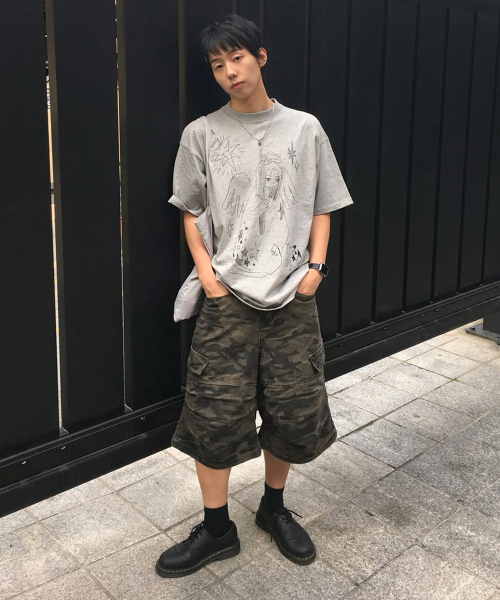 INTEMPOMOOD(インテンポムード)の「フィールドパラシュートバミューダパンツ_カモ(その他パンツ・メンズ・カーキ・MEDIUM/LARGE)」の5枚目の写真