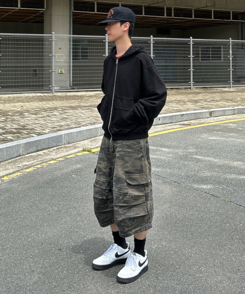 INTEMPOMOOD(インテンポムード)の「フィールドパラシュートバミューダパンツ_カモ(その他パンツ・メンズ・カーキ・MEDIUM/LARGE)」の7枚目の写真