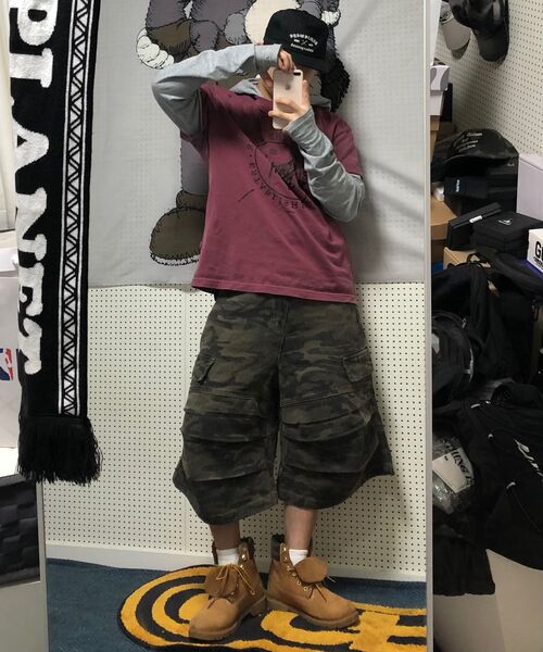 INTEMPOMOOD(インテンポムード)の「フィールドパラシュートバミューダパンツ_カモ(その他パンツ・メンズ・カーキ・MEDIUM/LARGE)」の20枚目の写真