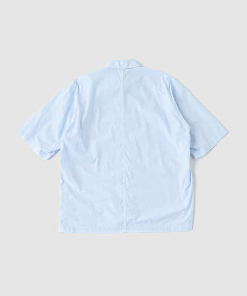 EDIFICE(エディフィス)の「ATON(エイトン) SHRINK COTTON LAWN OVERSIZED HALF S(シャツ/ブラウス・メンズ・ライトブルー/ベージュ・4/6)」の3枚目の写真
