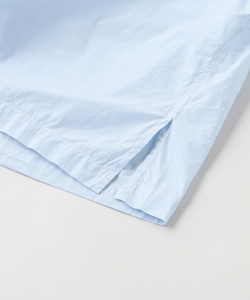 EDIFICE(エディフィス)の「ATON(エイトン) SHRINK COTTON LAWN OVERSIZED HALF S(シャツ/ブラウス・メンズ・ライトブルー/ベージュ・4/6)」の4枚目の写真