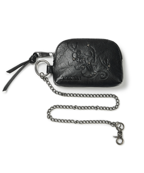Studded Chain Wallet (Black)