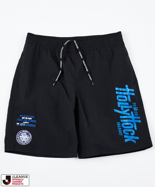 FREAK'S STORE(フリークスストア)の「J.LEAGUE×FREAK'S STORE 別注 SUPPORTERS NYLON SHORTS 【水戸ホーリーホック】(その他パンツ・メンズ・チャコールグレー/ブラック・LARGE/MEDIUM/SMALL)」の2枚目の写真