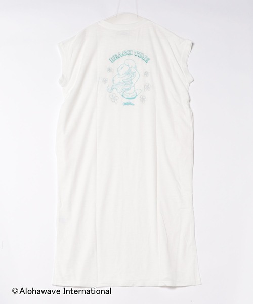 Kahiko(カヒコ)の「【Kahiko】ALOHA MAPUA クーオコアTシャツワンピース(ワンピース・レディース・ネイビー/ベージュ/アイボリー/ホワイト・FREE)」の1枚目の写真