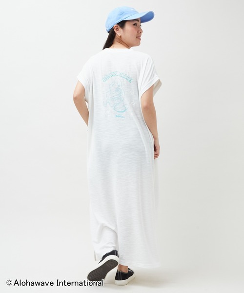 Kahiko(カヒコ)の「【Kahiko】ALOHA MAPUA クーオコアTシャツワンピース(ワンピース・レディース・ネイビー/ベージュ/アイボリー/ホワイト・FREE)」の9枚目の写真