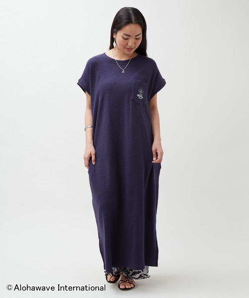 Kahiko(カヒコ)の「【Kahiko】ALOHA MAPUA クーオコアTシャツワンピース(ワンピース・レディース・ネイビー/ベージュ/アイボリー/ホワイト・FREE)」の12枚目の写真