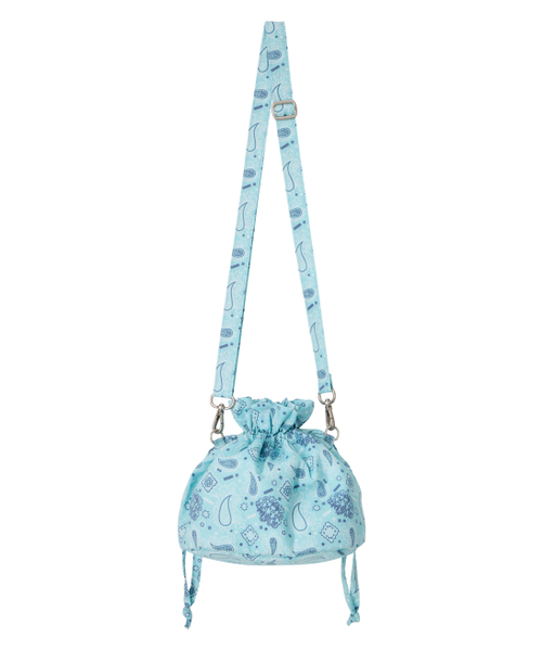 ERER(エルエル)の「Bandana Mini Bag Blue(メッセンジャーバッグ・レディース・F・FREE)」の1枚目の写真