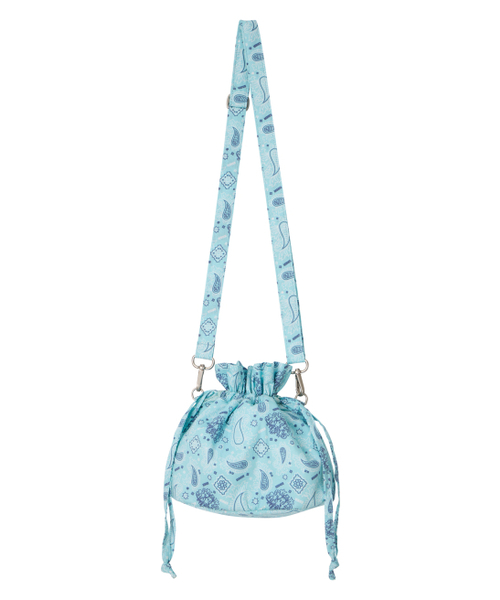 ERER(エルエル)の「Bandana Mini Bag Blue(メッセンジャーバッグ・レディース・F・FREE)」の2枚目の写真